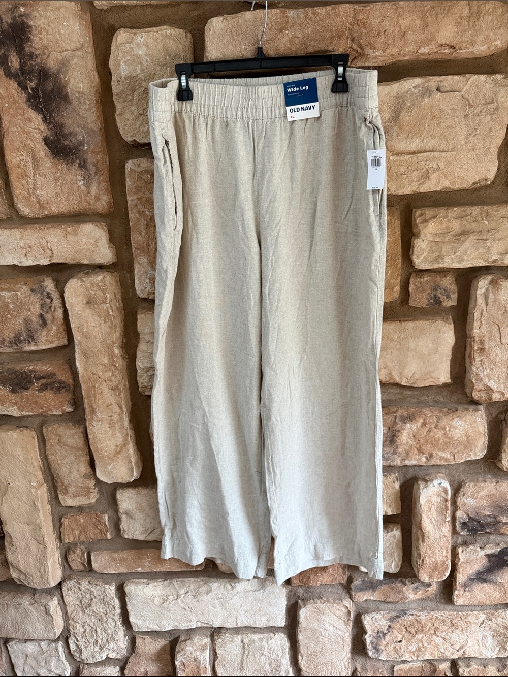 Old Navy High-Waisted Linen-Blend Wide-Leg Pants size xl nwt